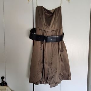 NWT! Adorable strapless dress with bunched bottom